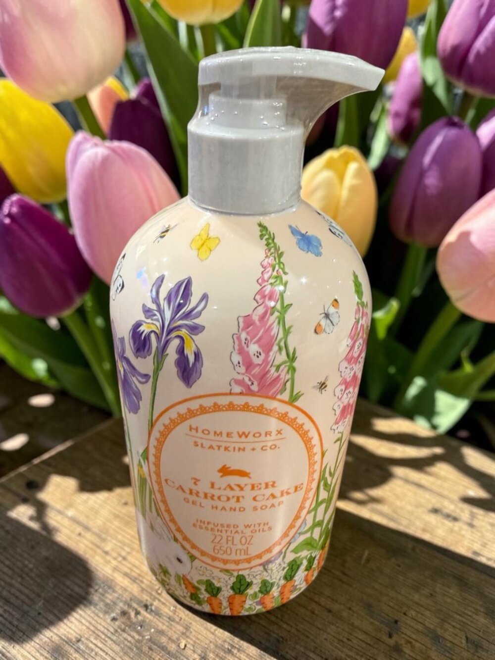 Slatkin & Co. HomeWorx 7 Layer Carrot Cake Gel Hand Soap - NEW